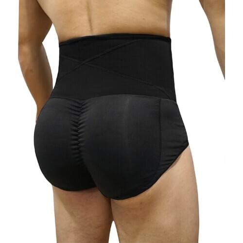 Men Padded Panties With Reducing Belts Waist Trainer Models Slimming Underwear Body Shaper Men Shapewear