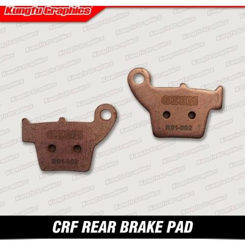 KUNGFU GRAPHICS Rear Brake Pad for CRF250R CRF450R 2004 2005 2006 2007 2008 2009 2010 2011 2012 2013 2014 2015 2016 2017