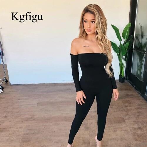 Black White Sexy Bodycon Tracksuit Jumpsuit Women 2021 New Fitness Romper Long Sleeve Zipper Elastic Bodysuit Body