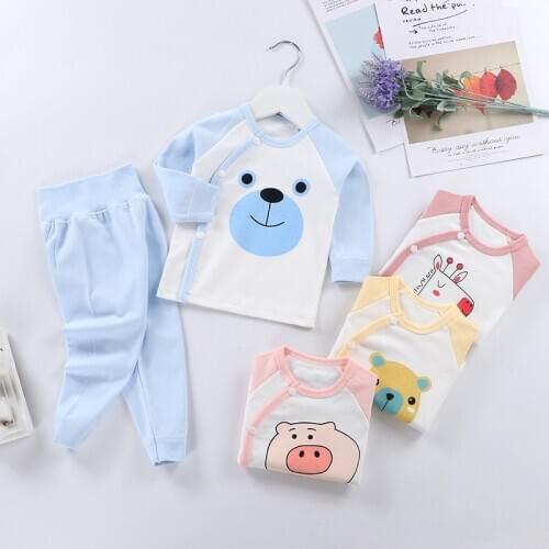 Baby Boy Girl Clothes Sets Spring Autumn Cute Newborn Baby Girl Clothing Long Sleeve Tops + Pants Outfits Casual Baby Pajamas