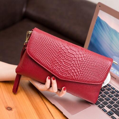 Fashion Genuine Leather Women Small Shoulder Bags Handbag Clutch Wallet Ladies Purse Famous Design Female Envelope Crossbody Bag