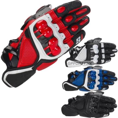 Alpine Gloves Mens Motocross Leather Gloves Breathable Motorcycle Moto Motociclista Gloves Motorbike Riding Accessories Star