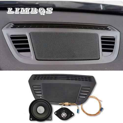 Audio speaker dashboard cover stickers trim for bmw f47 f48 X1 X2 dashboard tweeter loudspeaker central control cover decoration