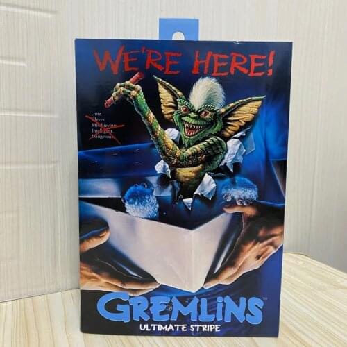 NECA Ultimate Gamer Film Tiger Stripe Gremlins Alien Set Gremlin Greta Action Figure Model Toys Original Collection