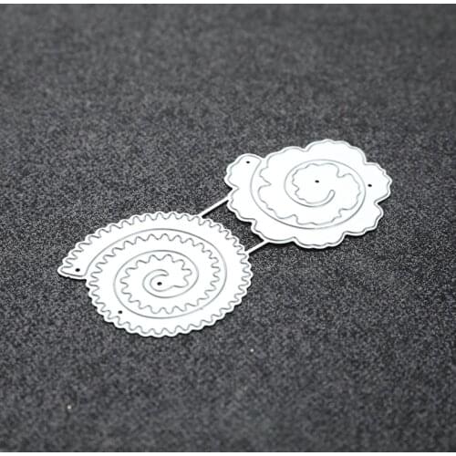 New Spiral Flower Metal Cutting Dies for DIY Scrapbooking Crafts Embossing Die Cuts