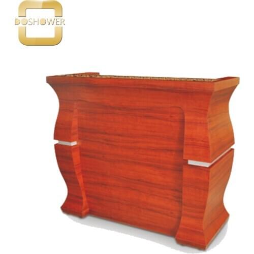 Doshower RT-2 reception table with reception counter table of uniform receptionist