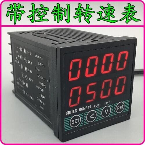 Industrial Motor Tachometer Digital Display Line Speed Measuring Instrument with Control Machine Equipment Frequency Meter Line