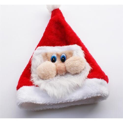 Christmas Dress Up Santa Hat Cute Christmas Hat Thicken Christmas Cap Hat