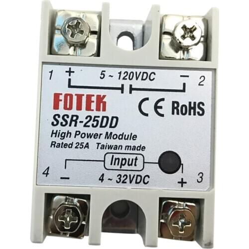 SSR-25DD Taiwan Original FOTEK SSR Relay/ Solid State Contactor/ DC Solid State Relay