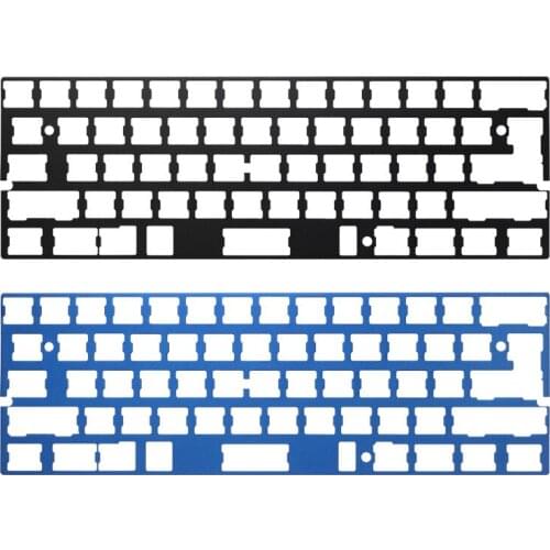 60% Aluminum Mechanical Keyboard Plate support gh60 rs60 pcb steel plate anodized aluminum positioning plate