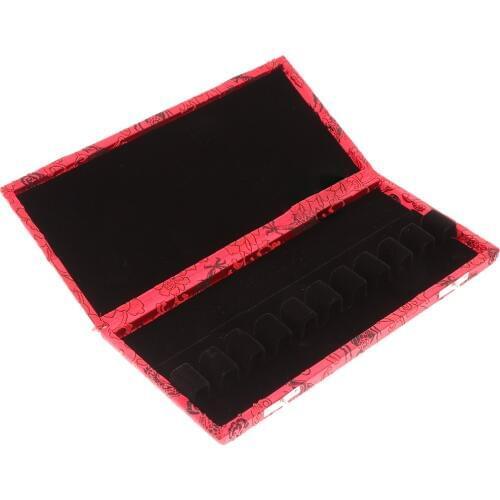 Solid Wood Bassoon Reed Case Holder with Internal Thicken Flannel for 10Pcs Reeds