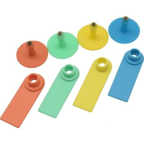 Farm Animal Livestock Supplies No Wordless Ear Tag Sheep Ear Tag Laser Type Copper Head Earrings Animal Supplies 25 Pcs