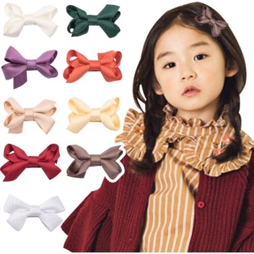 13 Colors Bow Hairpins Children Girls' Lovely Fashion Hair Clips Hair Korea Accessories Hairgrips Childrens Head wear