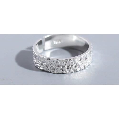 Punk Simple Silver Color Irregular Geometric Rings For Women Jewelry Beautiful Finger Open Rings For Party Birthday Gift