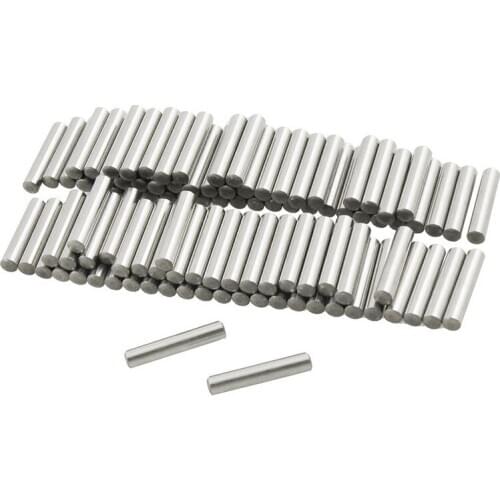 100 Pcs Stainless Steel 2.5mm x 16mm Dowel Pins Fasten s
