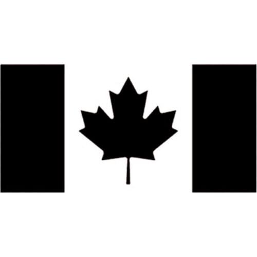 17.2cm*8.5cm Canadian Flag Pattern Fashion Car Sticker Vinyl Car-Styling