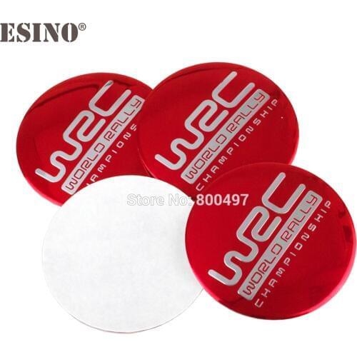 40 x Car Styling WRC World Rally Championship 3D Metal Aluminium Alloy Wheel Center Cap Stickers Wheel Hub Cap Decals Emblems