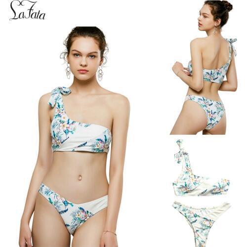 Asymmetric One-shoulder Bikini Low MOQ Swimwear