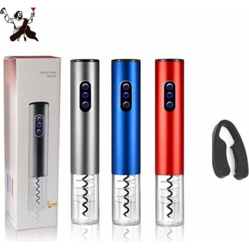 Automatic Wine Beer Bottle Opener Corkscrew Kit Electric Corkscrew With Foil Cutter Bar Tools