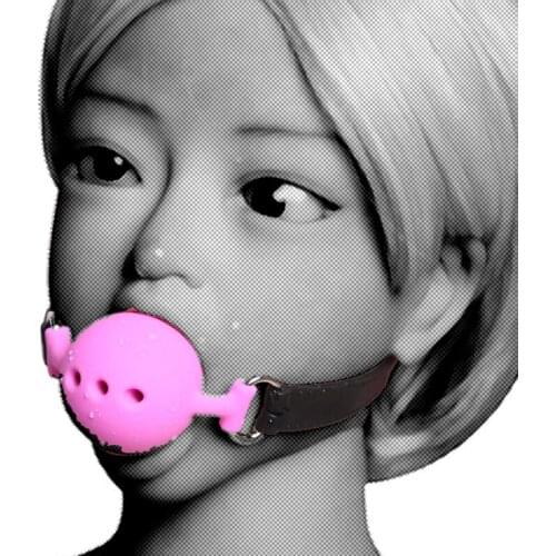 Bondage Sex Toys Silicone Ball Gag with Breathing Holes Sex Toys Unisex Fetish Toy for Lovers