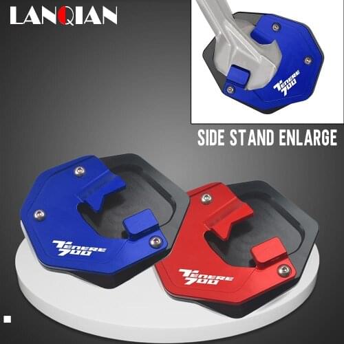 For Yamaha Tenere 700 XTZ700 XTZ690 T7 2019 2020 2021 Motorcycle CNC Side Stand Enlarger Plate Kickstand Enlarge Foot shelf