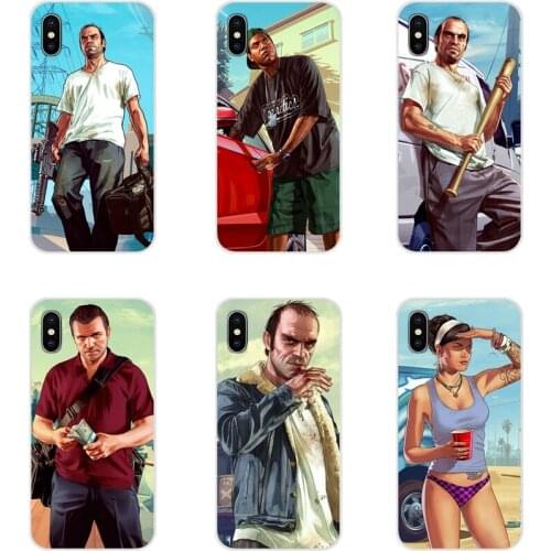 San Andreas GTA Grand Theft Auto 5 Silicone Phone Shell Case For Samsung Galaxy S2 S3 S4 S5 Mini S6 S7 Edge S8 S9 S10E Lite Plus