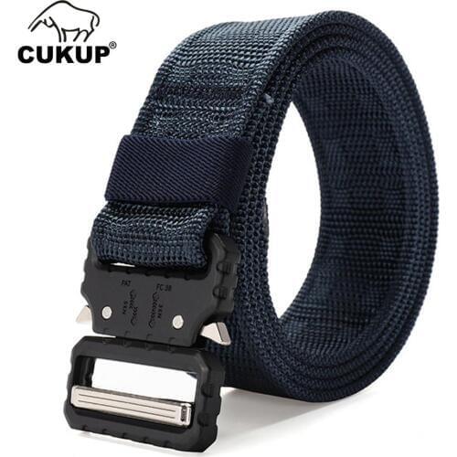 CUKUP Unisex Design Quality Dragon Nylon Tactical Military Belts Buckle Multi-functional Belt Jeans Accessories 125cm CBCK148