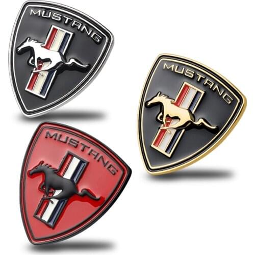 For Ford Mustang Shelby GT rear trunk decor Decal New 3D Metal Chrome Car Styling Running Horse Emblem sticker Car Accessories
