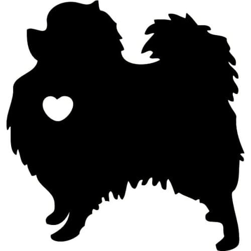 S51069 Various Sizes/Colors Car Stickers Vinyl DecalI Love My Pomeranian Dog Motorcycle Decorative Accessories Waterproof