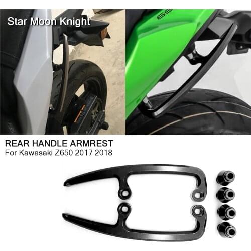 For Kawasaki Z650 NINJA 650 NINJA650 2017 2018 2019 Motorcycle Passenger Rear Grab Bar Rear Seat Rail Kit
