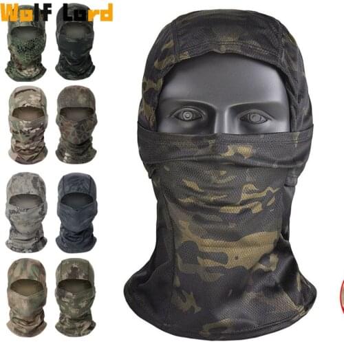 Camouflage Balaclava Full Face Scarf Ski Cycling Full Face Cover Winter Neck Head Warmer Tactical Airsoft Hunting Helmet Liner
