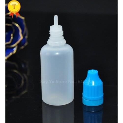 KAY YU 4000pcs 1 OZ squeezed bottles 30ml Plastic Dropper Bottle Empty liquid Bottles With Childproof cap