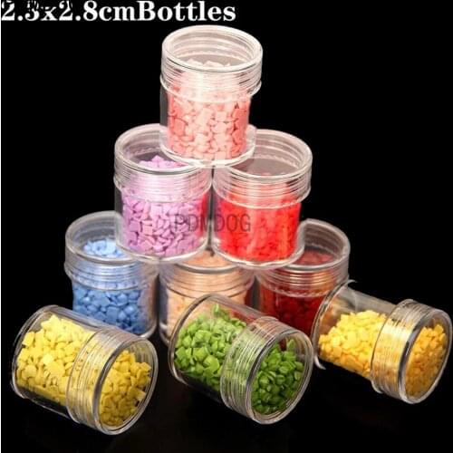 60PCS Diamond Painted Bead Box with Lid Transparent Rhinestone Storage Box Embroidery Beads Manicure Household Practical Contain