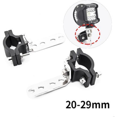 Motorcycle Tube Fork Bracket For Cafe racer Chopper Motorcycle Hunting Lamp Clamp Holder 20mm-29mm Stainless steel