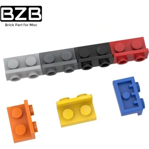 BZB MOC 99780 1x2-1x2 Reverse Bracket High-tech Creative Building Block Model Kids DIY Technical Brick Parts Best Gifts