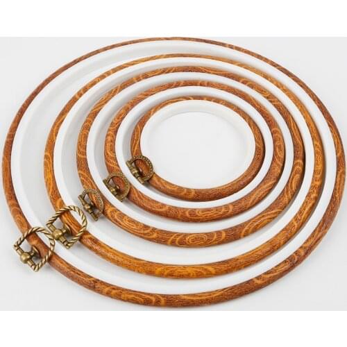 10-25cm Round Wooden Frame Hoop Frame Set Sewing Tools Embroidery Hoop Rings for DIY Cross Stitch Needle Craft Tool