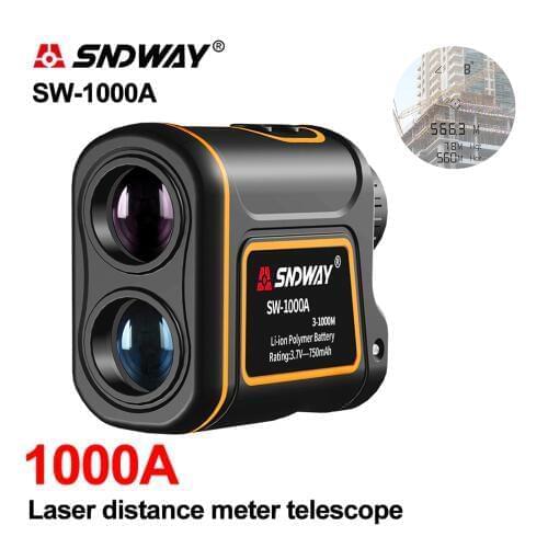 SNDWAY Golf Laser Rangefinder Distance Meter Hunting Telescope Trena Laser Range Finder Measure SW-1000A Laser Distance Meter