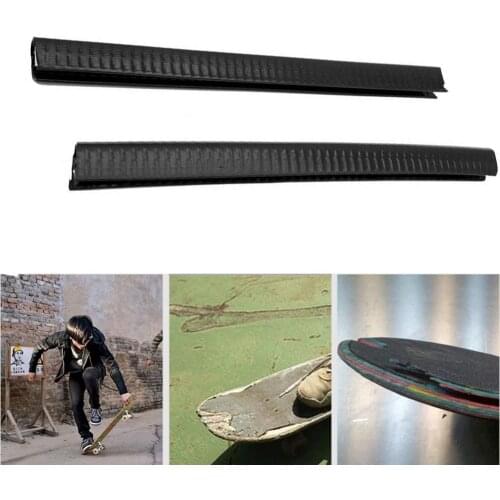 40%HOT2Pcs Scratchproof Longboard Protect Anti Collision Strips Skateboard Bumpers