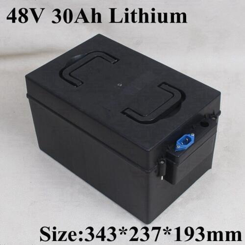 Lithium Rechargeable Battery 48v 20Ah 30Ah Electric Bike Battery gtk 48V For 2000W Motor mobility scooter ebike + 5A charger