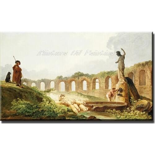 Mintura Handpainted Range Landscape Famous Oil Painting On Canvas Impressionist Picture Wall Art For Living Room Home Decoration