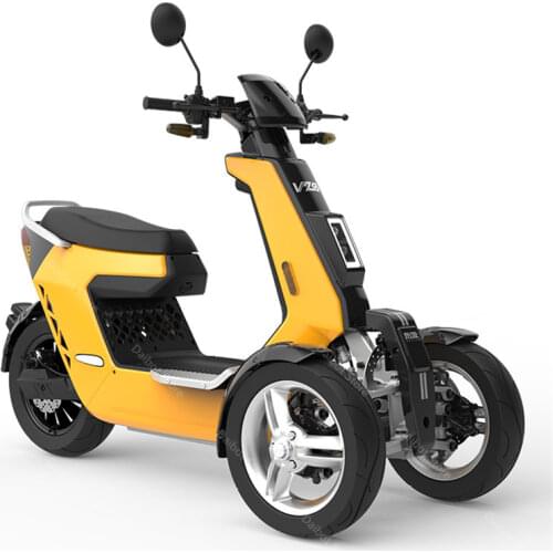 Powerful Electric Bike Motorcycle 3 Wheels Electric Bicycles 2000W 72V Portable Mobility Electric Scooter Tricycle Adults EEC