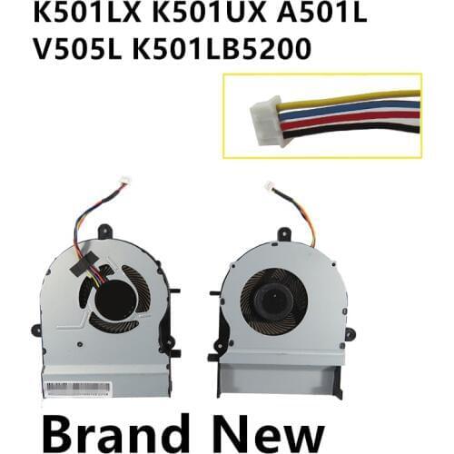 New Laptop CPU Cooling Fan For ASUS K501LX K501UX A501L V505L K501LB5200 Notebook Cooler Radiator