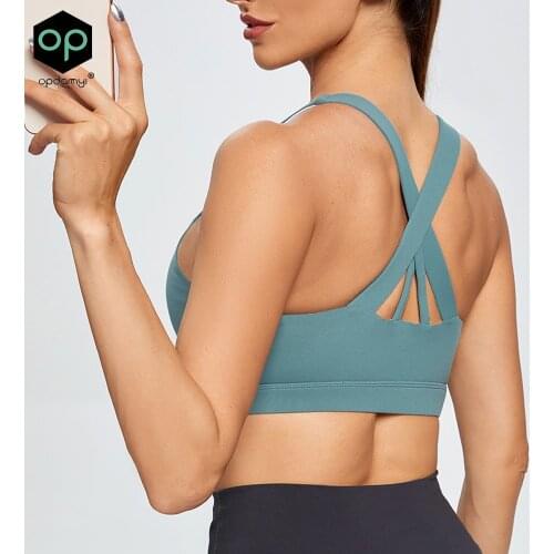 New Sports Bra Women Yoga Crop Top Shockproof Push Up Underwear Fitness Bras Athletic Vest Gym Sporty Top Sportswear Plus Size