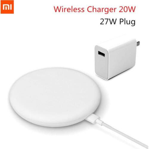 Original Apply to Xiaomi Mi9 MiX 2S Mix 3 Qi EPP10W For iPhone XS XR XS MAX Xiaomi Wireless Charger 20W Max 15V 27W Plug