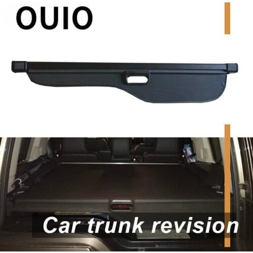 OUIO 1Set Car Rear Trunk Cargo Cover For Land Rover Discovery 3 4 LR3 LR4 2004-2016 Black Security Shield Shade Car accessories