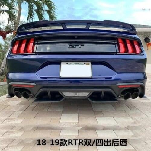 Suitable for 20 15 Ford Mustang Modified Mp Spoiler Rtr Blade Double Four Out Ac Rear Lip Gt350