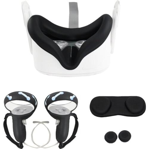 Handle All-inclusive Protective Sleeve Breathable Cover Lens Protect Face Pads Mask Cover for Oculus Quest2 VR Accessories