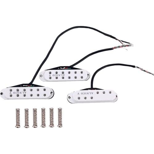 Premium Electric Guitar Pickups Single Coil Pickup Set, 6 Strings