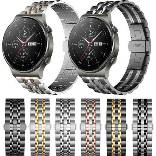 GT 2 Pro Wrist Strap For Huawei Watch GT2 Pro 46MM Smart Watch Band 22MM Stainless Steel Metal Bracelet For Honor GS Pro Correa