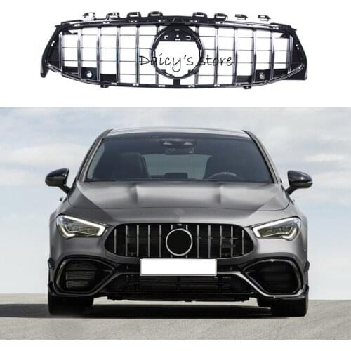 C118 GTR Mesh Racing Grills For CLA class CLA200 220 250 W118 2019-IN ABS Car Front Bumper Grille